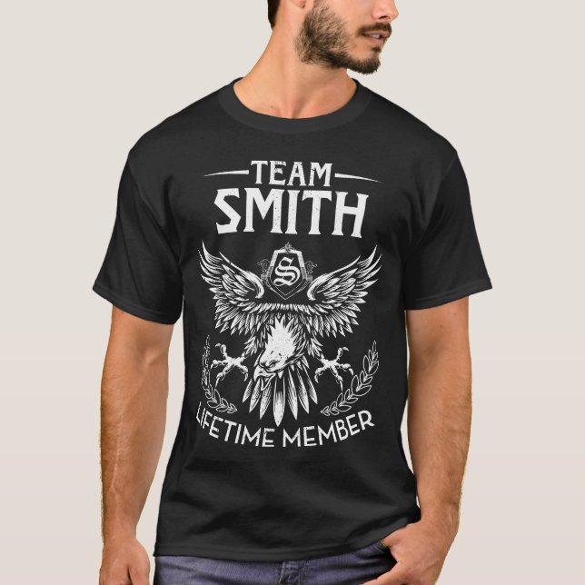 Team SMITH Lifetime Member Last Name T-Shirt (Front)