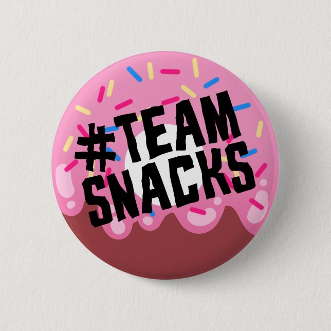 "#TEAM SNACKS" button (Front)