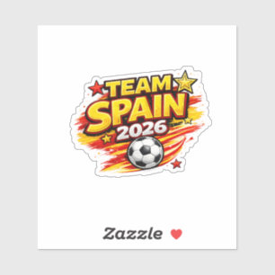 TEAM SPAIN 2026 Fan    Patriotic Spain Foot Sticker