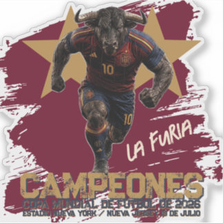 TEAM SPAIN CHAMPIONS 2026 STICKER