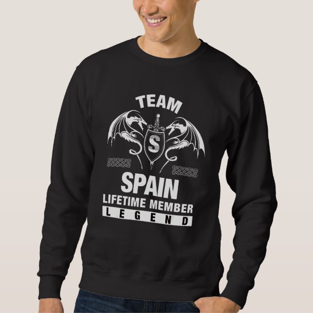 Team Spain Lifetime Member Sweatshirt (Front)