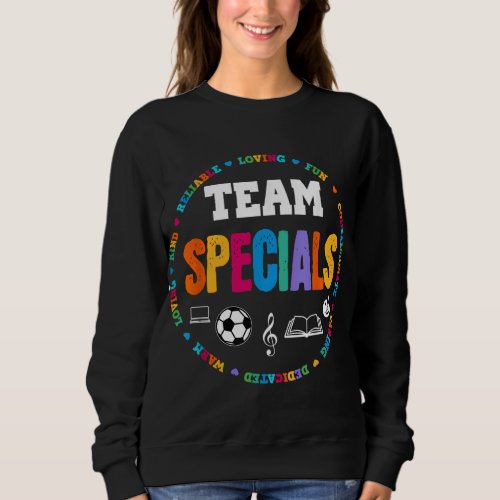 TEAM Specials Teacher TRIBE Squad Back To Primary  Sweatshirt