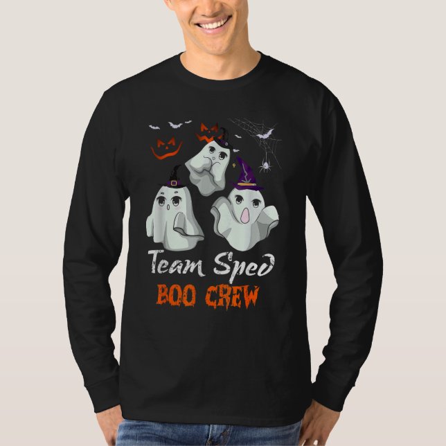 Team SPED Boo Crew Halloween Ghost SPED Special Ed T-Shirt (Front)