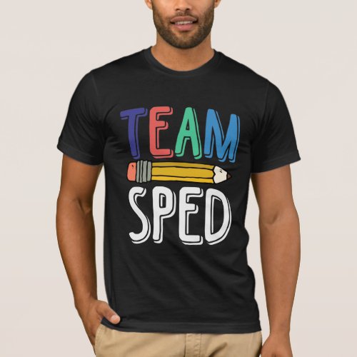 Team Sped Crew Special Education Teacher School T_Shirt