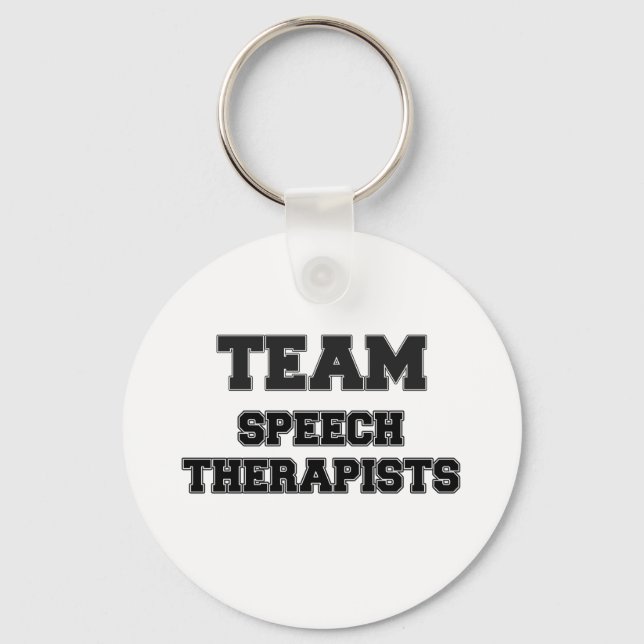 Team Speech Therapists Keychain (Front)
