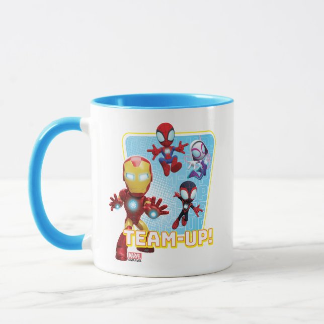 Team Spidey and Iron Man Team-Up! Mug (Left)