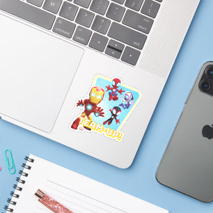 Team Spidey and Iron Man Team-Up! Sticker