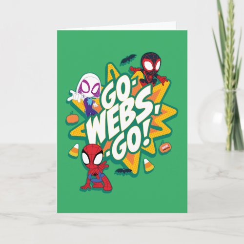 Team Spidey Halloween Go_Webs_Go Card