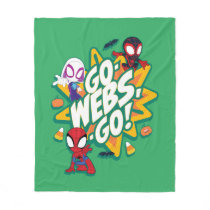 Team Spidey Halloween Go-Webs,-Go! Fleece Blanket