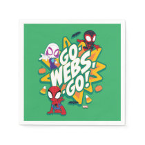 Team Spidey Halloween Go-Webs,-Go! Napkins