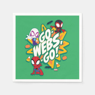Team Spidey Halloween Go-Webs,-Go! Napkins