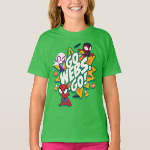 Team Spidey Halloween Go-Webs,-Go! T-Shirt