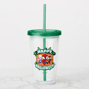 Team Spidey Happy Halloween Acrylic Tumbler