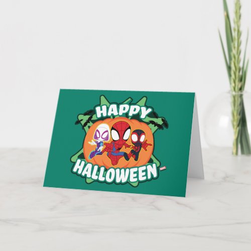 Team Spidey Happy Halloween Card