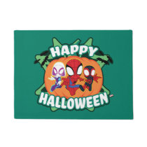 Team Spidey Happy Halloween Doormat
