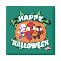 Team Spidey Happy Halloween Magnet