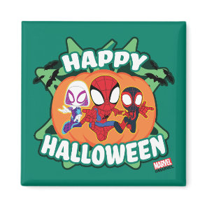 Team Spidey Happy Halloween Magnet