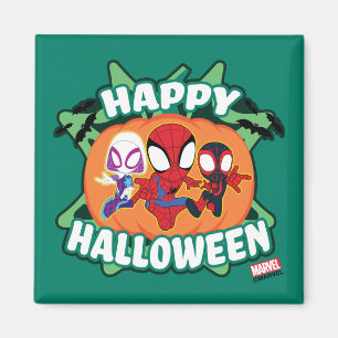 Team Spidey Happy Halloween Magnet