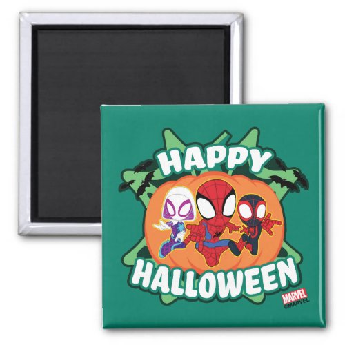 Team Spidey Happy Halloween Magnet