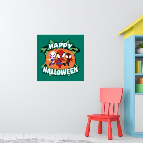 Team Spidey Happy Halloween Poster
