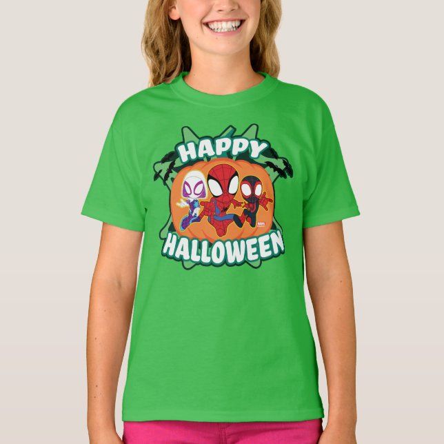 Team Spidey Happy Halloween T-Shirt (Front)