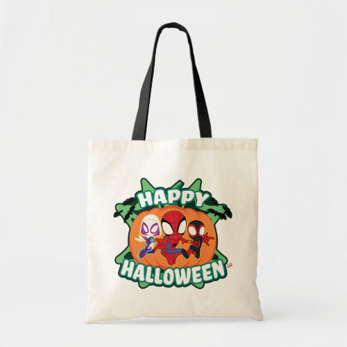 Team Spidey Happy Halloween Tote Bag