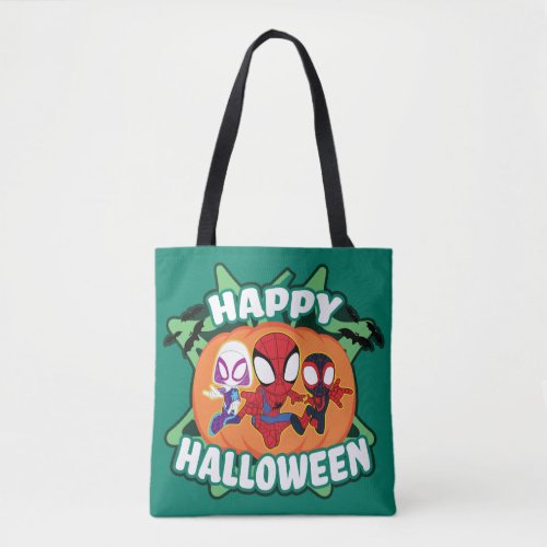 Team Spidey Happy Halloween Tote Bag