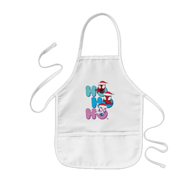 Team Spidey Ho Ho Ho Kids' Apron (Front)