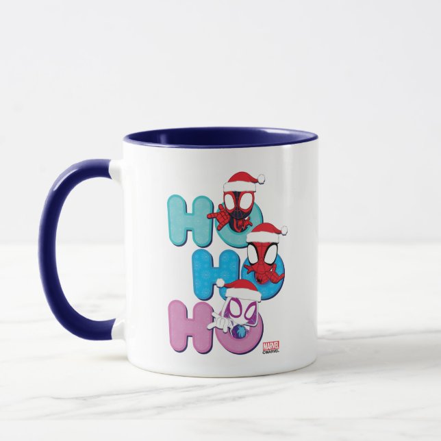 Team Spidey Ho Ho Ho Mug (Left)