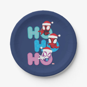 Team Spidey Ho Ho Ho Paper Plates