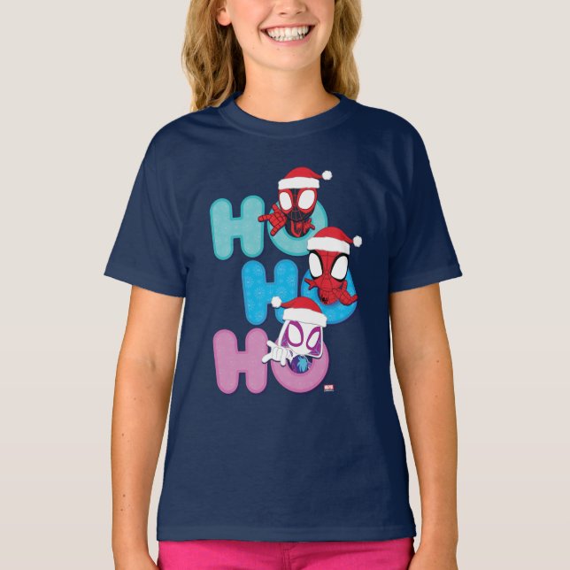Team Spidey Ho Ho Ho T-Shirt (Front)