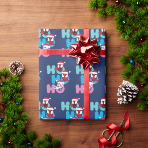 Team Spidey Ho Ho Ho Wrapping Paper