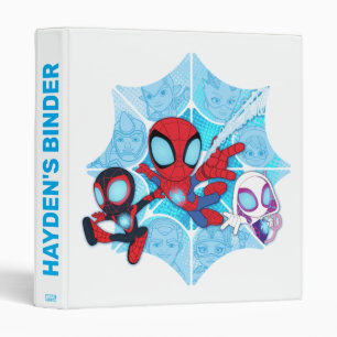 Team Spidey Over Web of Villains 3 Ring Binder