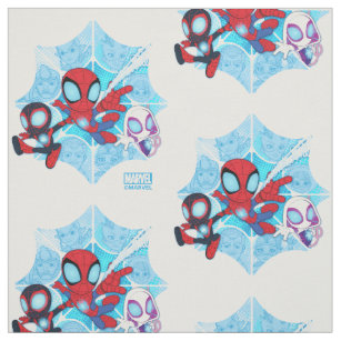 Spiderman Fabric, Spider-Man IV (GamerVerse) Blue Fabric – Fabric Design  Treasures