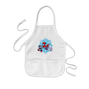 Team Spidey Over Web of Villains Kids' Apron