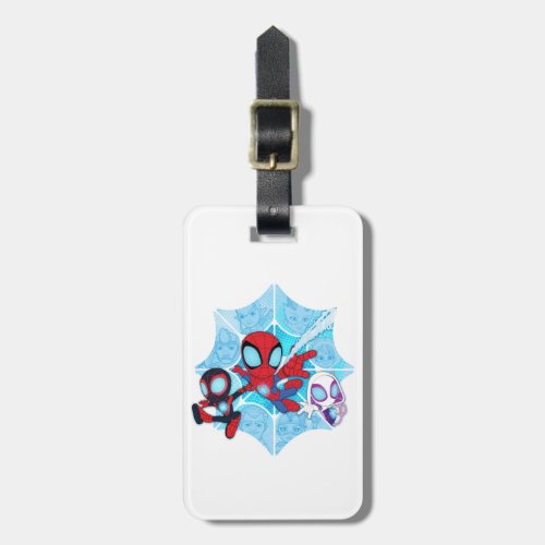 Team Spidey Over Web of Villains Luggage Tag