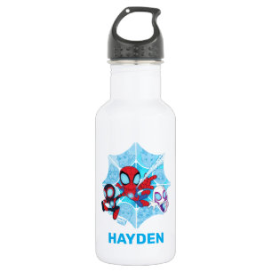Team Spidey Over Web of Villains Stainless Steel Water Bottle