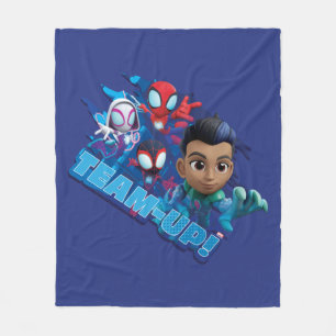 Team Spidey & Reptil Team-Up! Fleece Blanket
