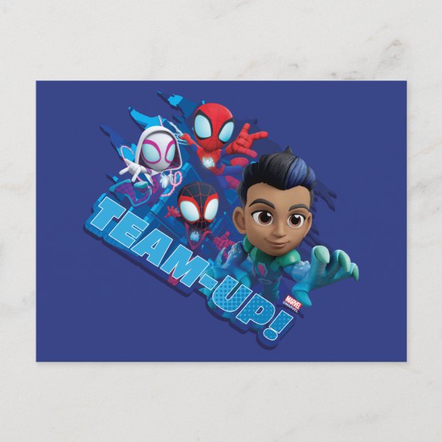 Team Spidey & Reptil Team-Up! Postcard (Front)