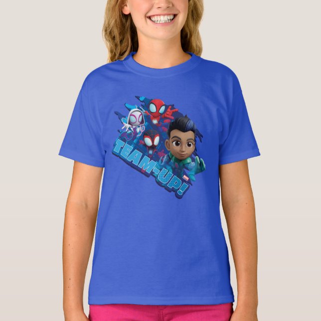 Team Spidey & Reptil Team-Up! T-Shirt (Front)