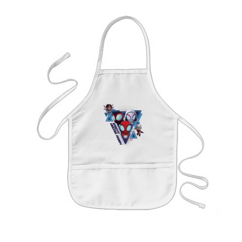 Team Spidey with Ant_Man and the Wasp Kids Apron
