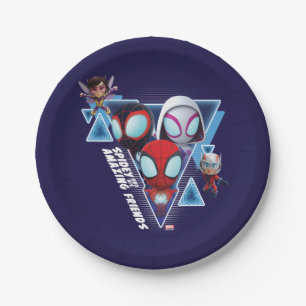 Team Spidey with Ant-Man and the Wasp Paper Plates