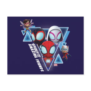 Team Spidey with Ant-Man and the Wasp Postcard