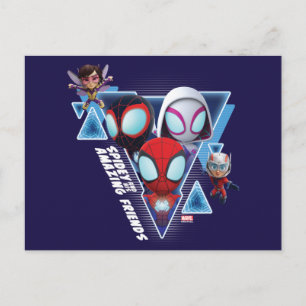 Team Spidey with Ant-Man and the Wasp Postcard