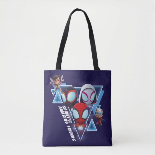 Team Spidey with Ant_Man and the Wasp Tote Bag