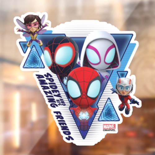Team Spidey with Ant_Man and the Wasp Window Cling