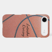 Team Spirit_Basketball texture_Autograph-Style Case-Mate iPhone Case (Back (Horizontal))
