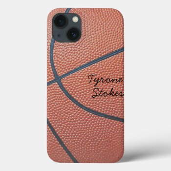 Team Spirit_basketball Texture_autograph Style Iphone 13 Case by UCanSayThatAgain at Zazzle