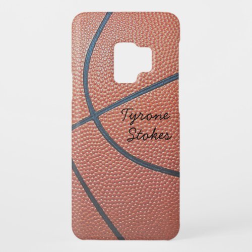 Team Spirit_Basketball texture_Autograph Style Case_Mate Samsung Galaxy S9 Case