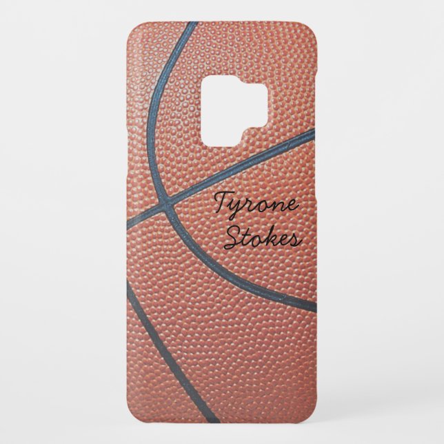 Team Spirit_Basketball texture_Autograph Style Case-Mate Samsung Galaxy Case (Back)